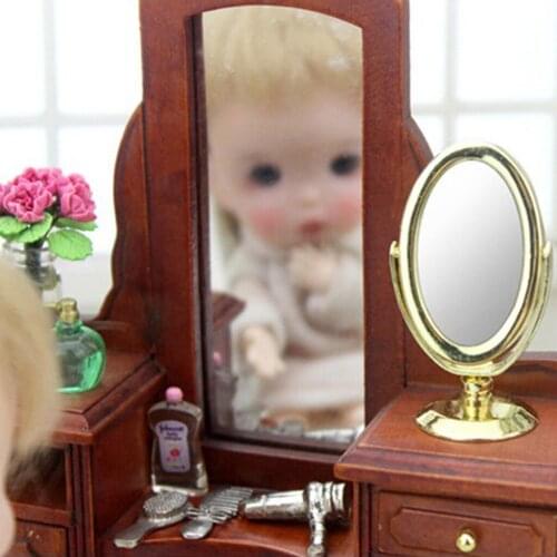 1:6 Scale Miniature Elegant Mirror for Dollhouse Accessories And Furniture