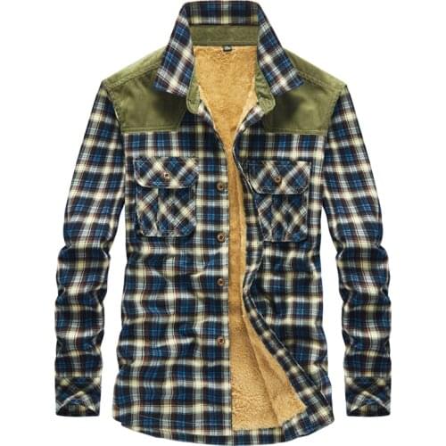 Plaid Shirt 2021 New Autumn Winter Flannel Checkered Shirt Men Shirts Long Sleeve Chemise Homme Cotton Male Check Shirts