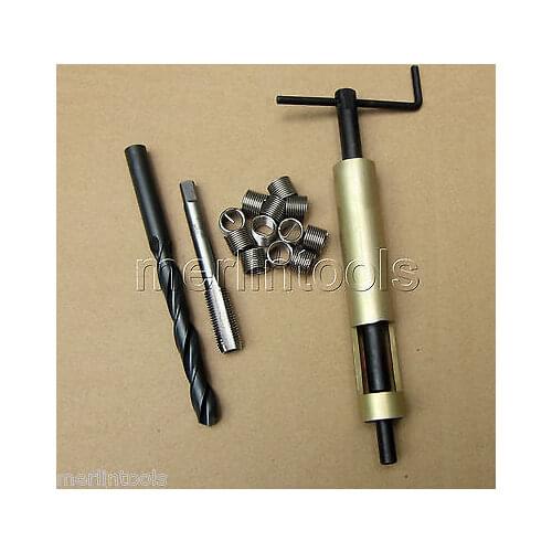 M16 x 2 Thread Repair Kit Tap and Drill bit coil Insert Insertion tool