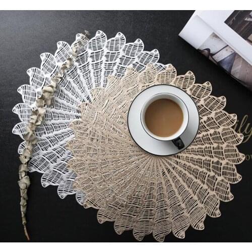 Nordic Style Creatove Hollow Placemat Dining Table Mat Coffee Coaster Heat Insulation Pad for Kitchen Table Decor