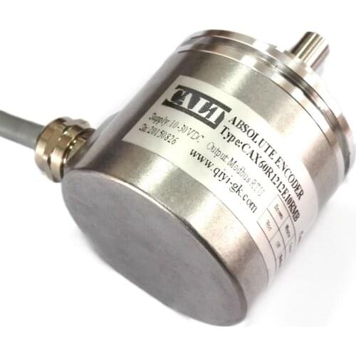 Clampling flange Multi Turn magnetic absolute encoder with RS485 and 4-20mA dual independent output