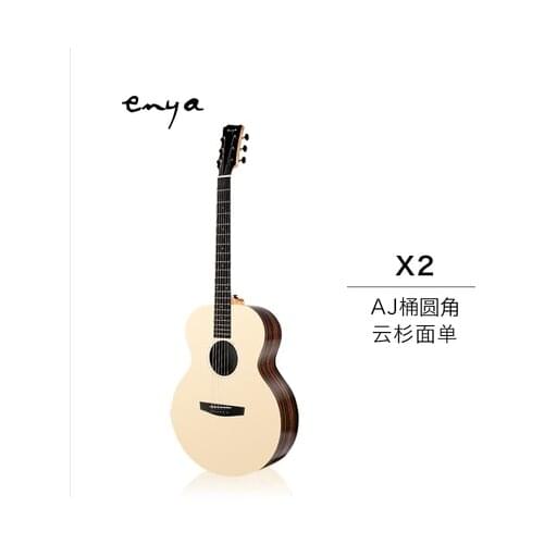 SALE! Enya EA-X2/EQ 41 inch AJ Guitar Engelman Spruce Wood Acoustic Folk Guitar With Bag Accessories