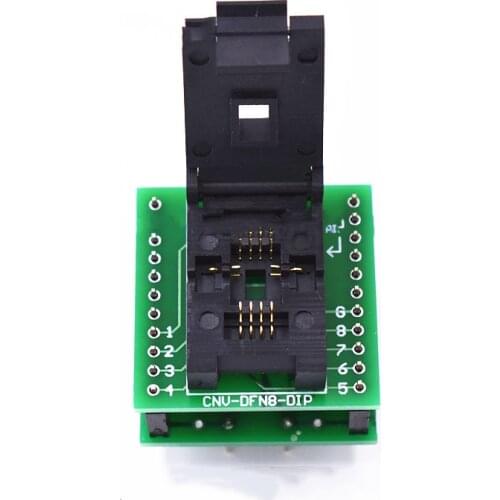 ANDK QFN8 DFN8 WSON8 Programming Socket Pin Pitch 1.27mm IC Body Size 6x8 mm Clamshell Test Socket ZIF adapter Kelivn socket