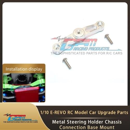 RC Car Parts GPM 1/10 E-REVO SUMMIT Upgrade Accessories Metal Steering Holder Chassis Connection Base Mount ER048A