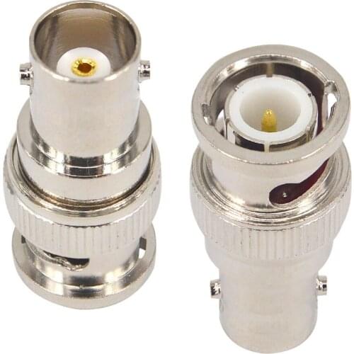 10 Pieces BNC Male to female Adapter Connector Coax Cable Connector Adapter for CCTV Camera
