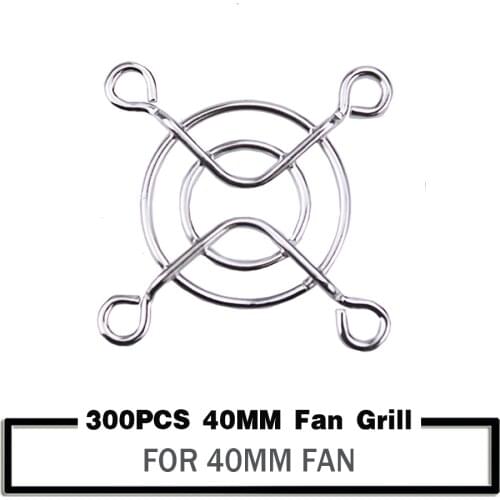 300Pcs YOUNUON 40MM Silvery Metal Steel Fan Protector Finger Guard Grill Net 40X40MM 4CM Fan Grills