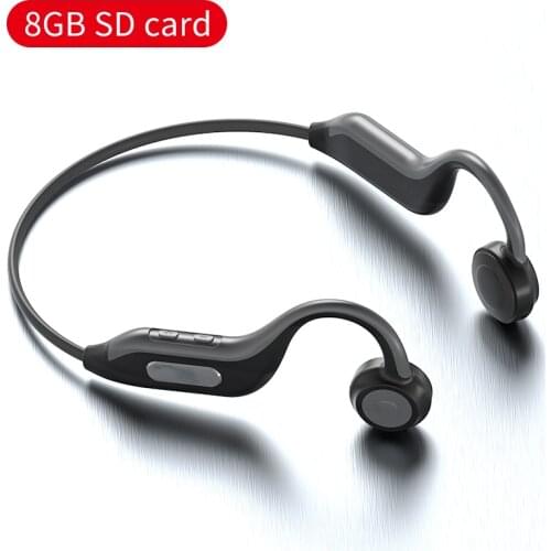 8G Memory Built-in Bone Conduction Earphone Bluetooth 5.0 Titanium Open Ear Handsfree IPX67 Outdoor MP3 Player Wireless Earphone