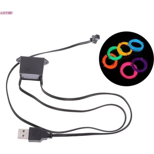 Power Supply Adapter Driver Controller Inverter For 1-220M El Wire Electroluminescent Light Hotsale DC 3V AA Battery 5V USB 12V