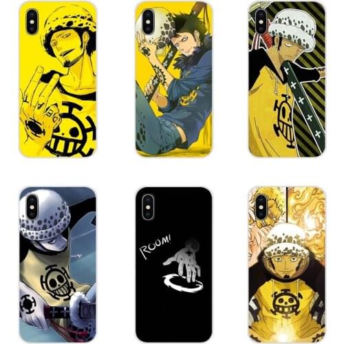Accessories Phone Cases Covers For Xiaomi Mi4 Mi5 Mi5S Mi6 Mi A1 A2 A3 5X 6X 8 CC 9 T Lite SE Pro Anime One Piece Trafalgar Law