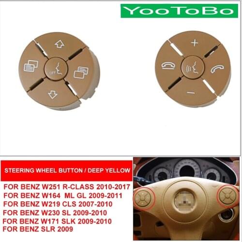 Car Multi-Functional Steering Wheel Button Phone Key Control For Mercedes BENZ W171 SLK200K SLK300 SLK350 SLR Stirling Moss 2009