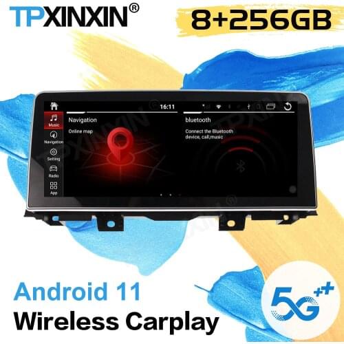 8+256G 1 DIN Radio Receiver Android 11 Auto For BMW 5 Series 2009 2010 2011 2012 2013 2014 2015 2016 2017 Video Player Head Unit