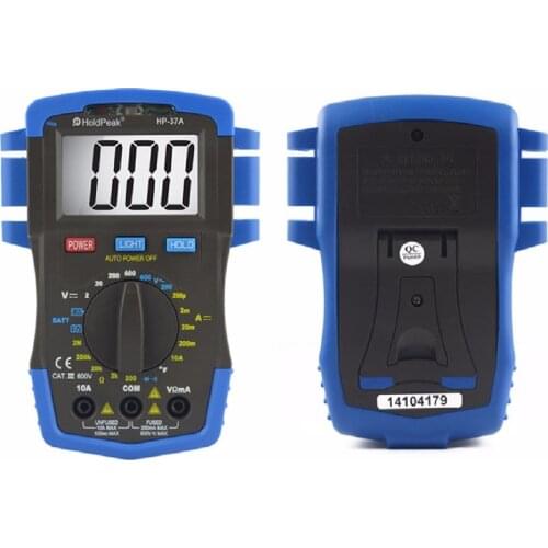 Digital Multimeter HP-37A measuring AC DC Voltage Current Diode Continuity Buzzer Resistance/Temperature with backlight