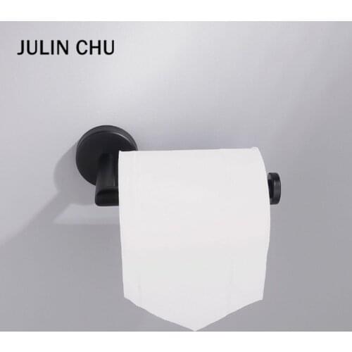 304 Stainless Steel Toilet Paper Holder Black Kitchen Bathroom Lavatory WC Paper Towel Rack Right Angle Tissue Hanger Shelf