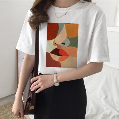 Hipster T shirt Harajuku Graphics T Shirt Top Harajuku Tshirt 2021 Womens T-shirt Retro Tee shirt Ladies