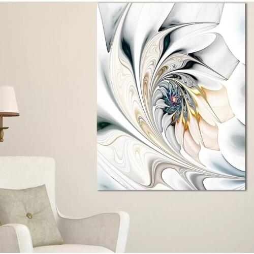 Canvas Painting Home Decoration Wall Art Picture Prints Modular Modern White Stained Big Flowers No Frame Poster For Living Room
