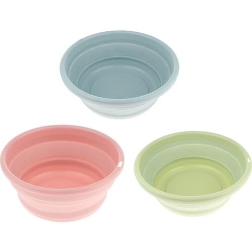 Multipurpose Collapsible Round Washing Bowl Basin For Fishing Travel Camping