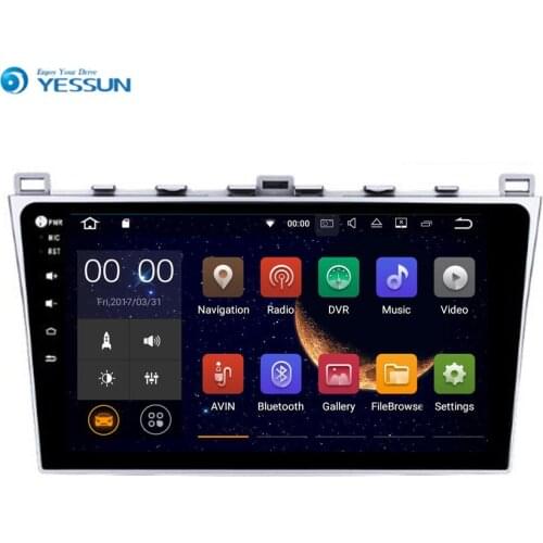 Yessun For Mazda 6 Ruiyi 2008~2012 Android 6.0 Multimedia Player System Car Radio Stereo GPS Navigation Audio Video