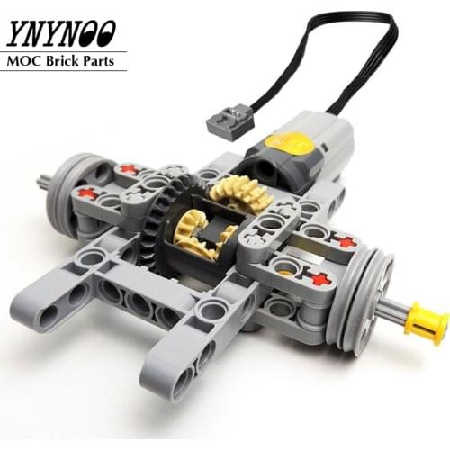 NEW Rear Wheel Differential Gear Assembly Kits Pack fit for MOC Building Blocks Bricks DIY Educational Toys Technical Cars Mode