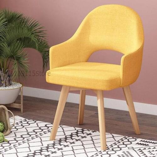 Single Make Up Chair Back Home Dining Chair Lazy Leisure Nordic Net Red Desk Stool Bedroom Modern And Simple