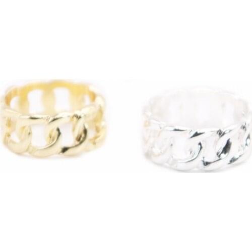 Classic Chain Style Flat Ring Simple Classic Style Environmental Protection Material Suitable for Men And Women