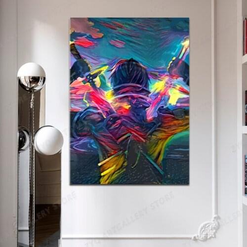 Kirito Canvas Decoration Prints Poster Pictures Home Decor Living Room Bedroom Art Painting Anime Abstract
