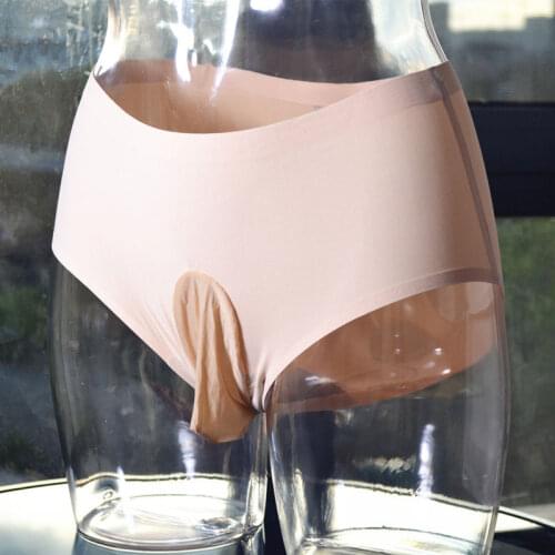 Sexy Shiny Ice Silk U Convex Pouch G-string Sheer Seamless G-string COCk Ring Sexy Brief Candy Color Low Rise Gay Wear Plus Size