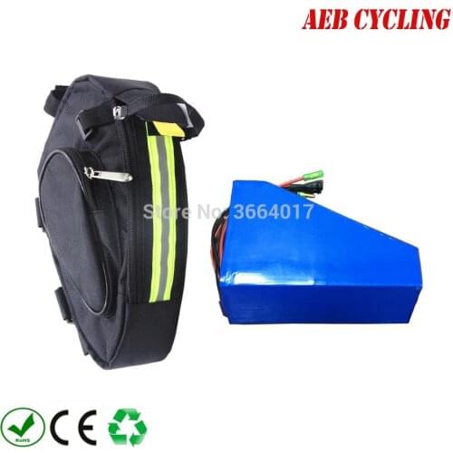 Free shipping and taxes to EU US 36V 48V 250W-500W 10Ah 11.6Ah 12.8Ah 14Ah 16Ah 17.5Ah customized triangle battery for ebike