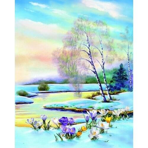 Snowing style Embroidery Counted Cross Stitch Kits Needlework - Crafts 14 ct DMC Color DIY Arts Handmade Decor A9429