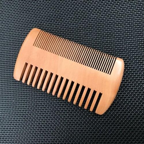 High Quality Natural Wood Hair Brush Hair Comb For Men Beard Care Anti-Static Wooden Comb Brushing Hair Care Tools