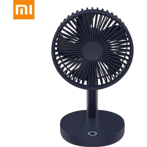 Xiaomi Mijia Desktop Fan Office Home Light Portable fan USB Charging Fan Adjustable Low Noise Rechargeable 4000mAh 7 Turn Page