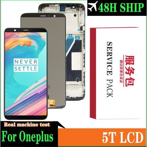 Original 6.01" For OnePlus 5T LCD Display Touch Screen Assembly replacement for OnePlus 5T A5010 LCD Display Screen Module