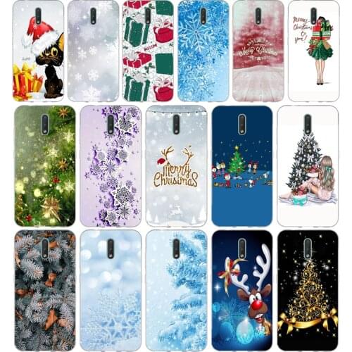 343FG Snowman Colorful Merry Christmas 3 gift Soft Silicone Tpu Cover phone Case for Nokia 2.1 2.3 3 3.1 4.2 5 5.1 Plus 7.2 6 8