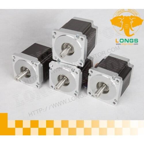 4PCS Nema 34 stepper motor 878 oz.in CE ISO ROHS CNC Cut Mill Foam Laser Engraving--longs motor