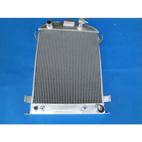 3 Row Alu Radiator For FORD HI-BOY Grill Shells CHEVY ENGINE 1932