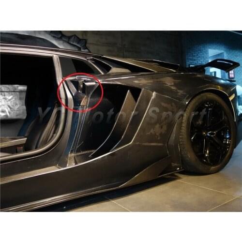 Car Accessories Full Carbon Fiber Door Lock Cover Fit For 2011-2014 Aventador LP700 LP720 Door Lock Cover Car-styling