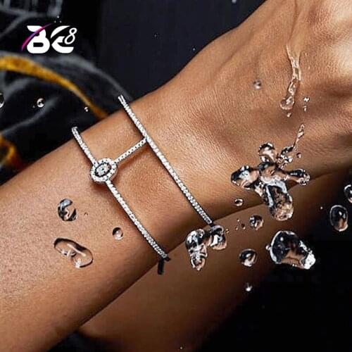 Be 8 New Fashion AAA Cubic Zirconia Big Brand Bangle Micro Pave Setting Cuff Bracelets , Fashion Jewelrys for Woman B097