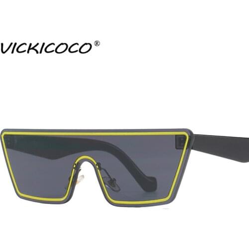 Oversized Luxury Square Goggle Sunglasses Fashion Men Women Cat Eye Sun glasses One piece Shades UV400 Vintage Glasses