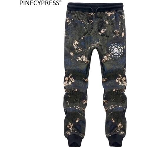 Camouflage Big Size L-8XL Men Casual Cotton Elastic Waist Printing Male Khaki Fashion Spring Autumn Ankle Banded Man Pants