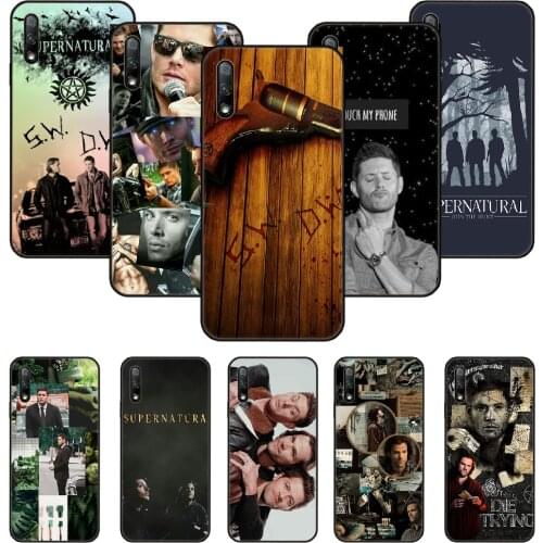 Phone Case For Huawei Honor 9X 10 9 20 8X 8A 8S 7X 7A i A Pro Play Lite Black Cover Waterproof Trend Supernatural Sam And Dean