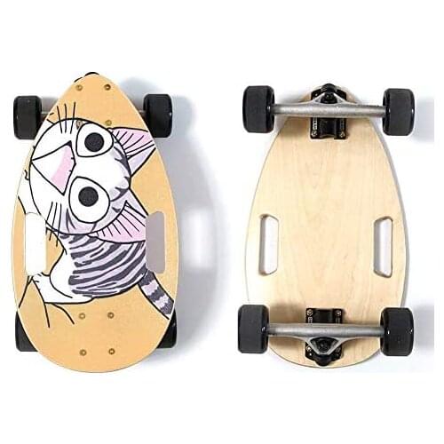 Skateboard 17-Inch Childrens Mini Skateboard Complete 7-Layer Maple Safety Skateboard,ABEC-9 Portable Beginner Skateboard Set