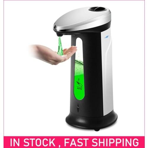 Kitchen Soap Dispensers 400Ml Automatic Liquid Soap Dispenser Smart Sensor Touchless ABS Electroplated Sanitizer for Bathroom