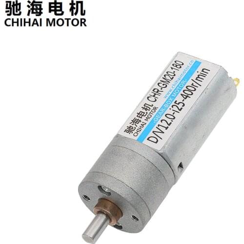 ChiHai Motor CHR-GM20-180 DC Gear Motor 12V 400rpm 6V 200rpm