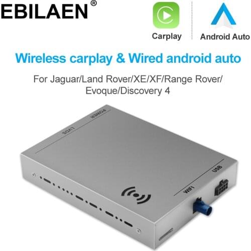 EBILAEN Wireless Carplay For Jaguar XE XF Range Rover Evoque Discovery 4 Android Auto Ｍodule Box Mirror Link Navigation Video