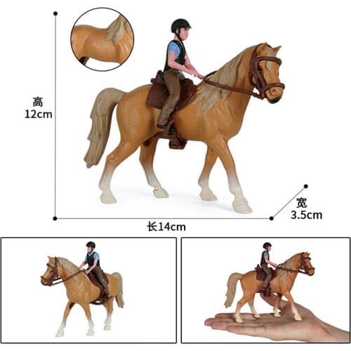 Handcrafted Farm People Figures Toy Painted Horse Figure Model Mini People Human Figurines Model Colletcion Toddlers Playset Toy