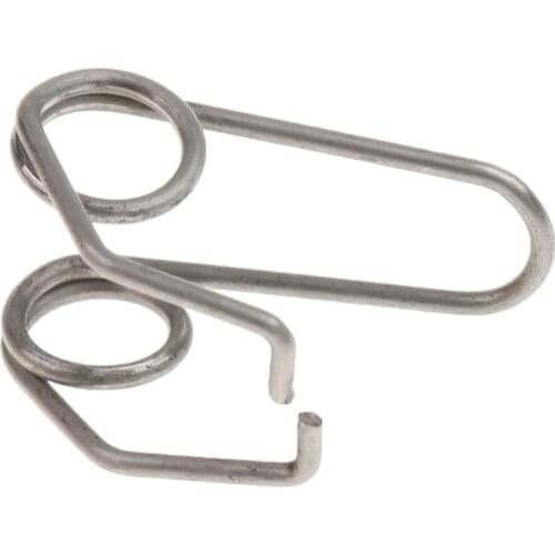 20Pcs Trumpet Water Key Waterkey Spit Value Spring Stainless Steel for Brass Instrument Parts 0.63x0.47inch Silver