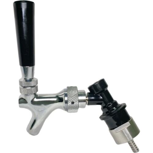 Craft Beer Tap with Liquid Ball Lock Quick Disconnect Assembly Chrome Beer Faucet Home Brewing Beer Soda Kit Free Shipping
