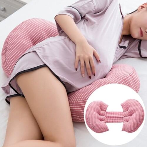 Multifunction Cotton Maternity Pillow U-shaped Pillow Waist Support Side Pillow High Elastic Cotton Washed Pure Cotton Maternity