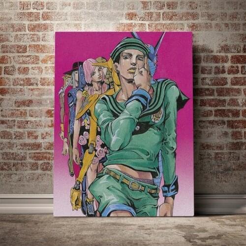 Modular Canvas JoJolion Painting Home Decor Jojo S Bizarre Pictures Anime Modern Printed Poster For Living Room Wall Art Frame