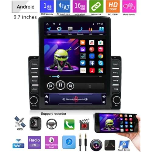 Central Multimedia Player With Big Portrait Screen HD Android Car Radio Receiver GPS Stereo Bluetooth All In One Universal WiFi