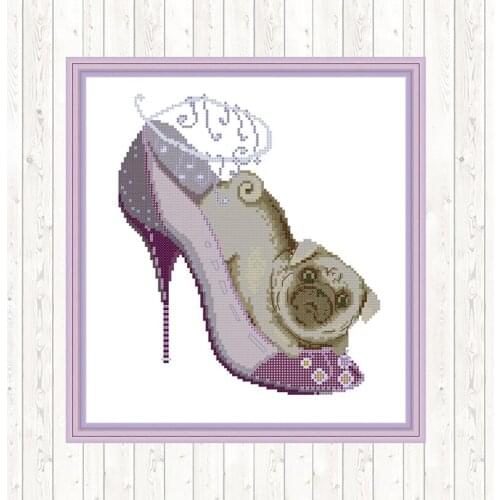 Joy Sunday Dogs Patterns Cross-stitch Embroidery Kit 14CT 11CT DMC DIY Hand Crafts for Needlework Sets Printed Canvas Home Decor